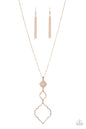 Paparazzi Marrakesh Mystery - Rose Gold Necklace