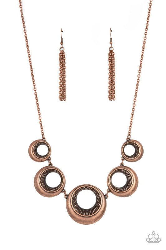 Paparazzi Solar Cycle - Copper Necklace