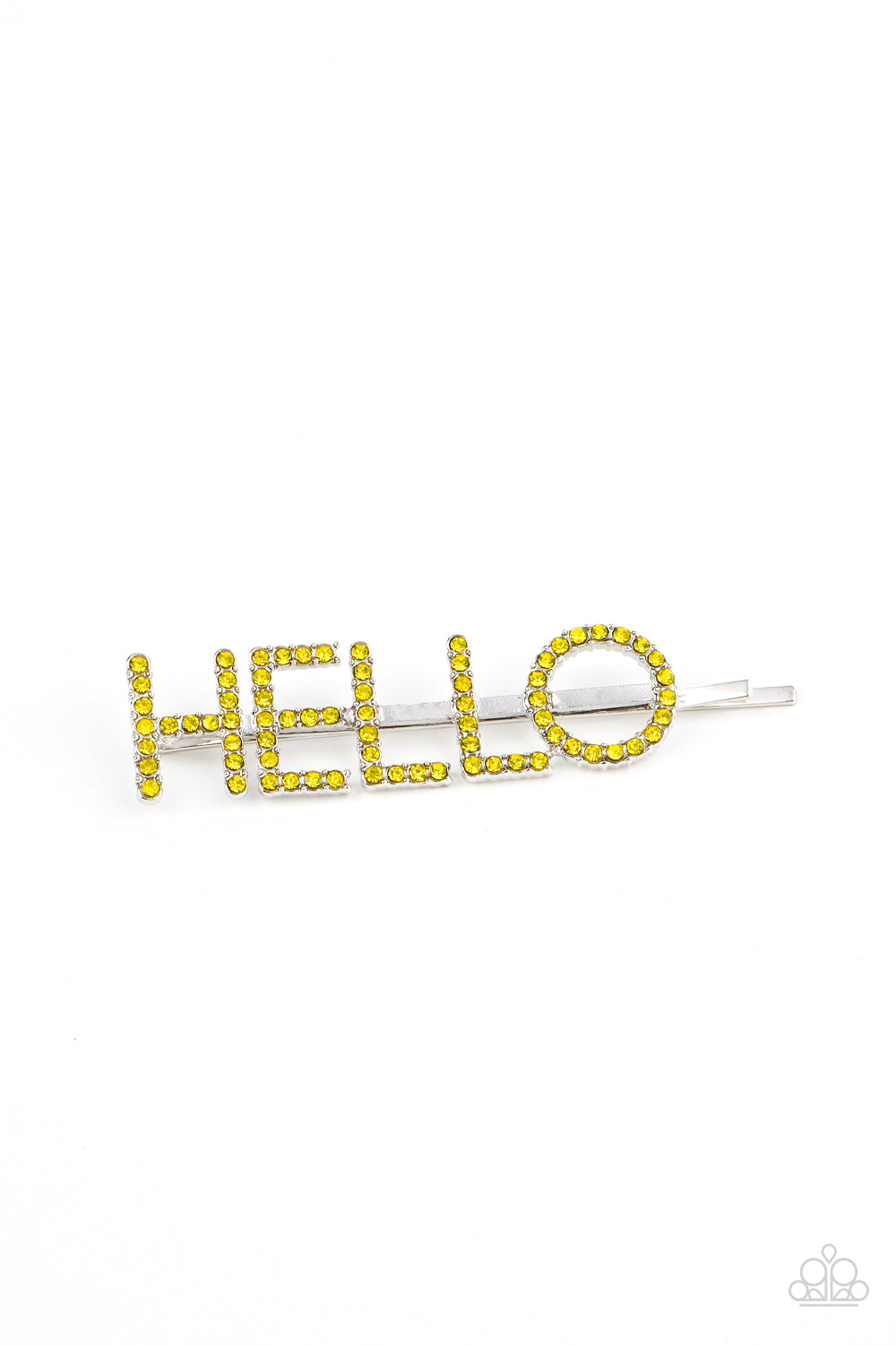 Paparazzi Hello There - Yellow Hair Clip