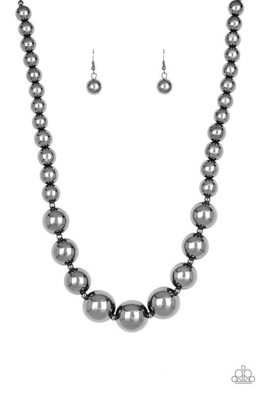 Paparazzi Living Up To Reputation - Black Necklace