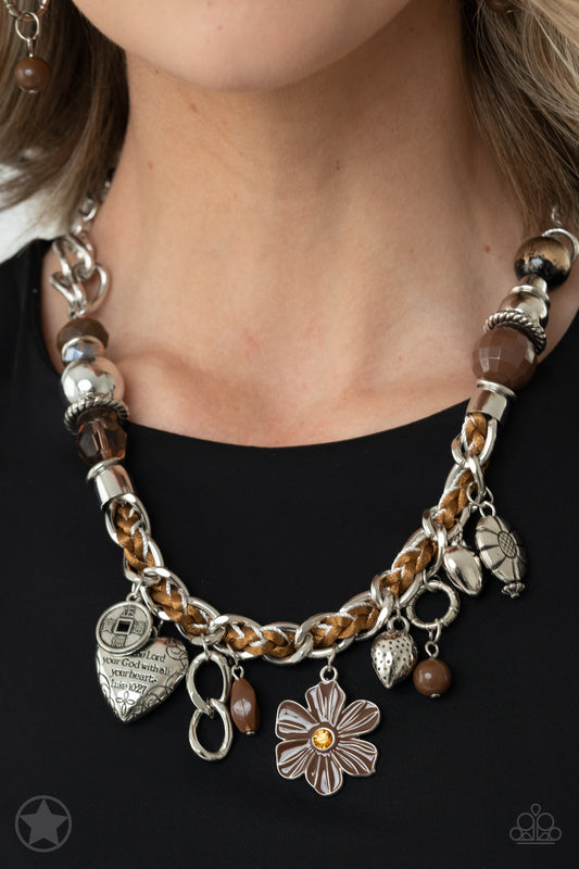Paparazzi Charmed, I Am Sure - Brown Necklace