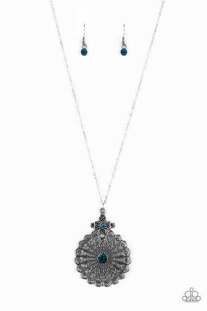 Paparazzi Walk On The WILDFLOWER Side - Blue Necklace