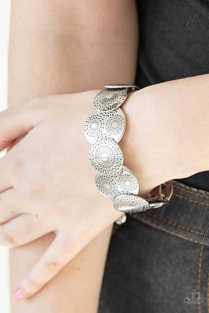 Paparazzi Pleasantly Posy - Silver Bracelet