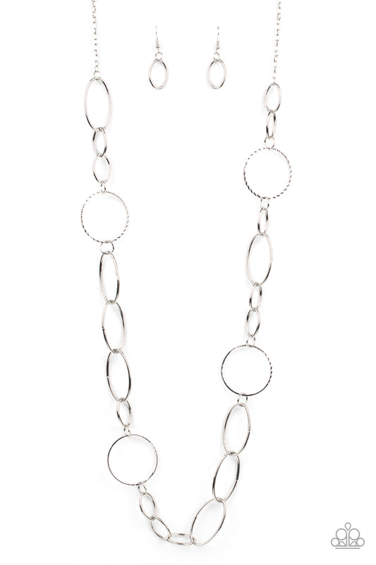 Paparazzi Perfect MISMATCH - Silver Necklace