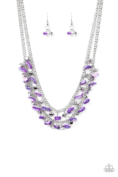 Paparazzi Pebble Pioneer - Purple Necklace