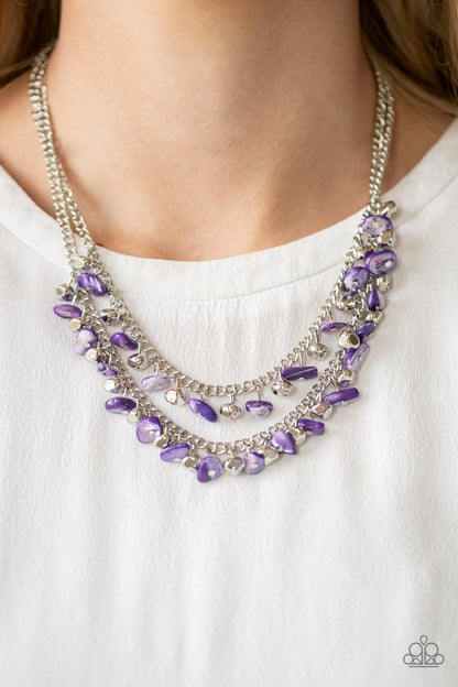 Paparazzi Pebble Pioneer - Purple Necklace