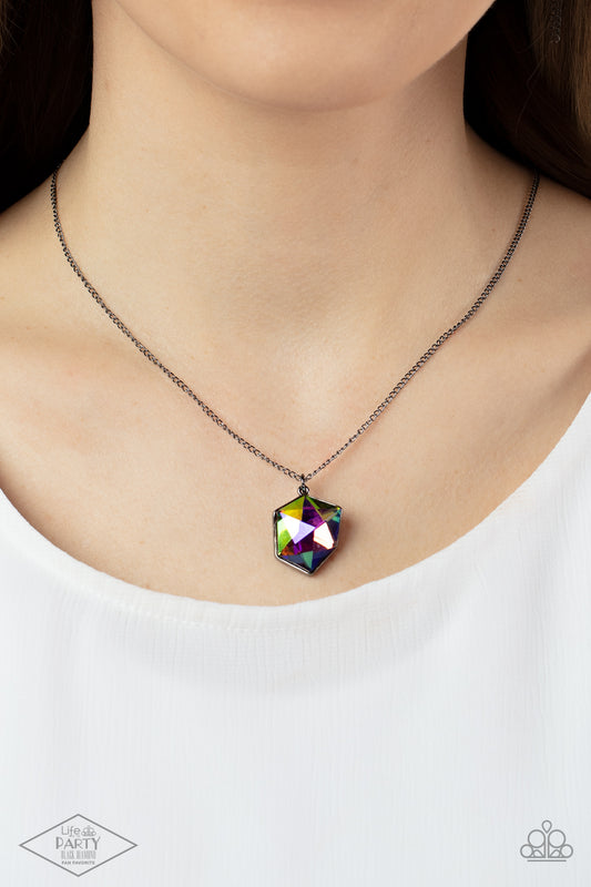 Paparazzi Stellar Serenity - Multi Oil Spill Necklace