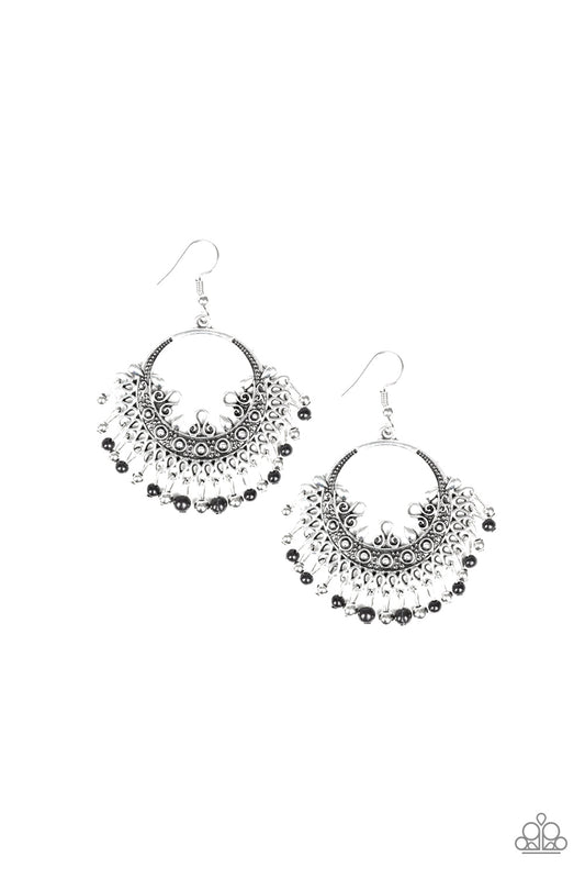 Paparazzi Canyonlands Celebration - Black Earrings