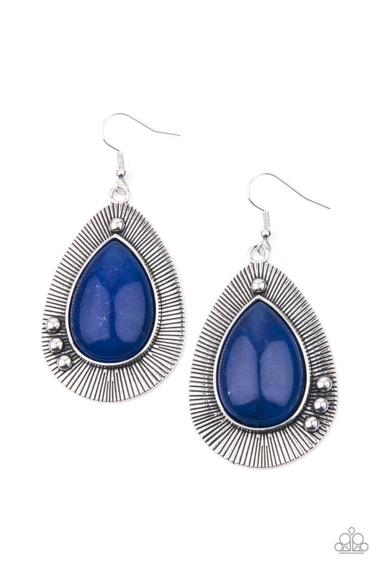 Paparazzi Western Fantasy - Blue Earrings