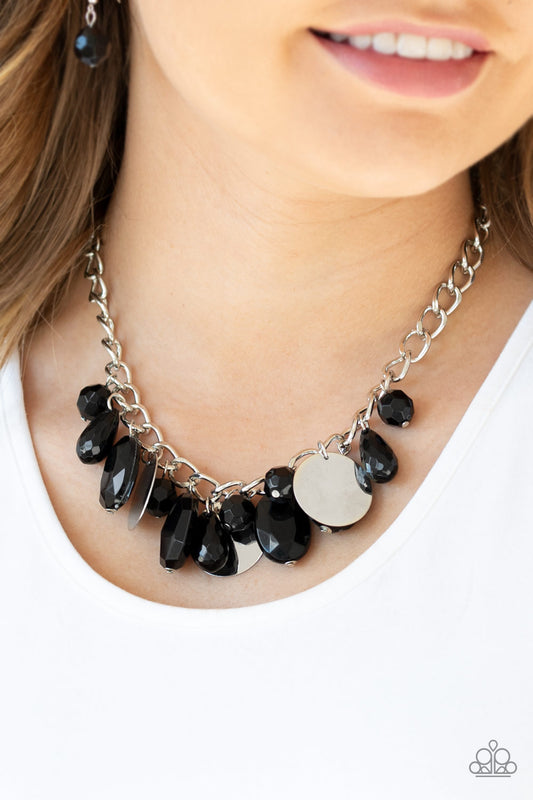 Paparazzi Treasure Shore - Black Necklace