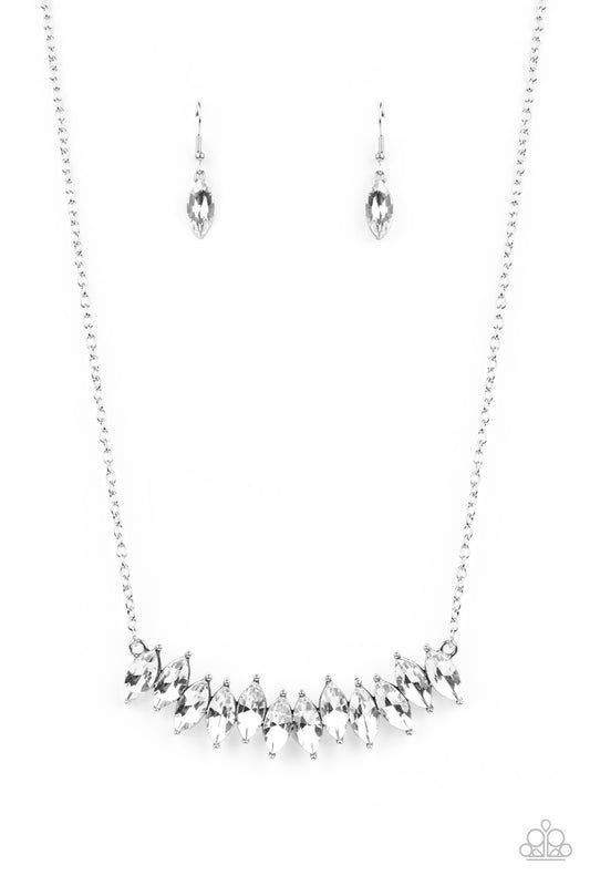 Paparazzi Icy Intensity - White Necklace