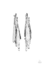 Paparazzi Pursuing The Plumes - Silver Earrings