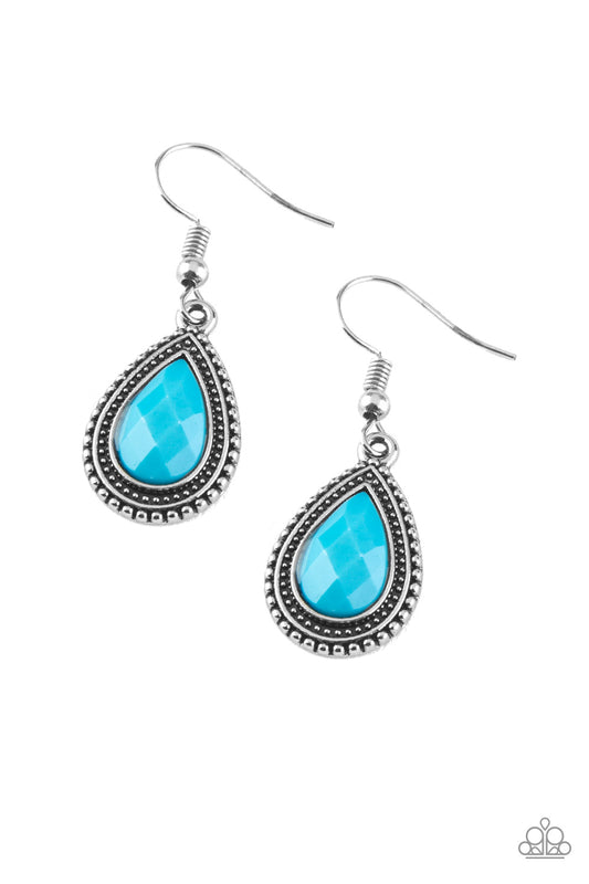 Paparazzi Summer Vacay - Blue Earrings