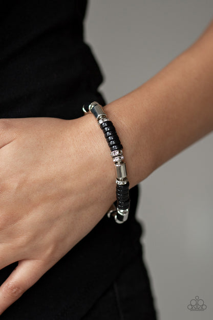 Paparazzi Whimsical Wanderer - Black Bracelet