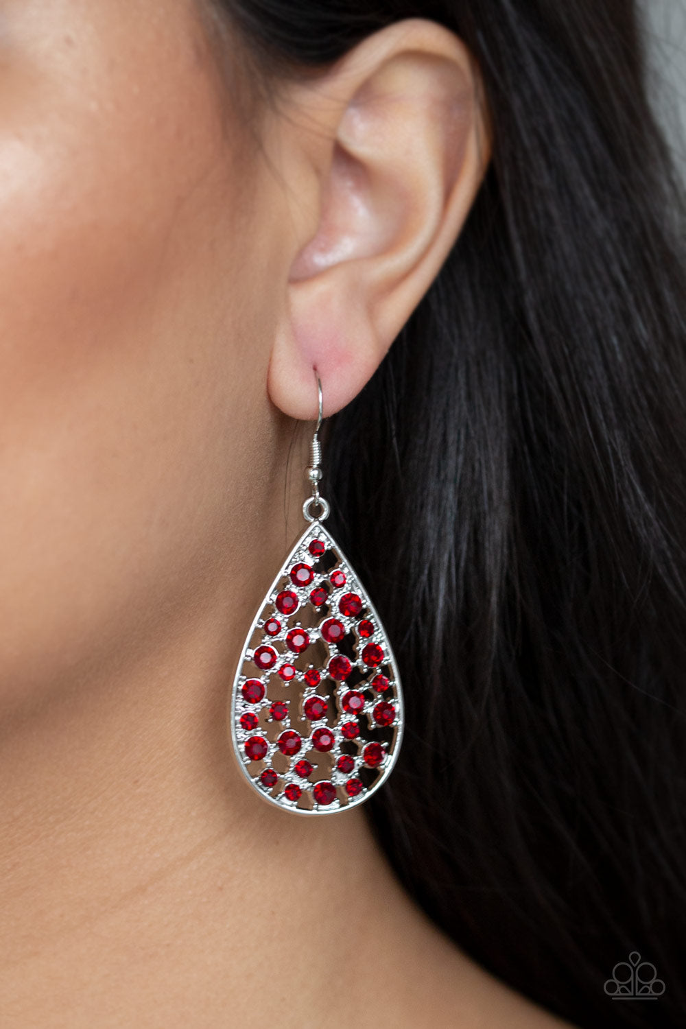 Paparazzi Call Me Ms. Universe - Red Earrings
