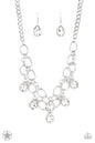 Paparazzi Show-Stopping Shimmer - White Necklace