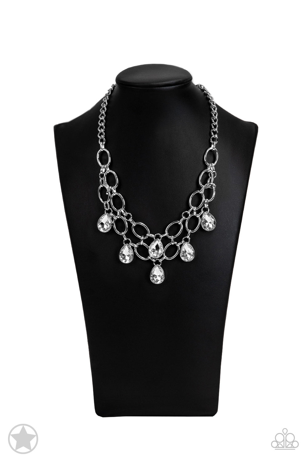 Paparazzi Show-Stopping Shimmer - White Necklace