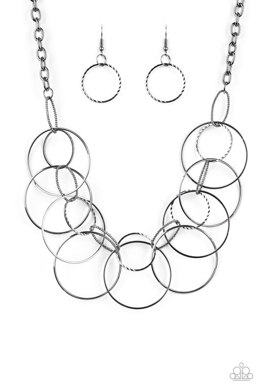 Paparazzi Circa De Couture - Black Necklace