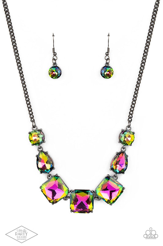 Paparazzi Unfiltered Confidence - Multi Oil Spill Necklace