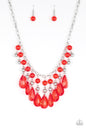 Paparazzi Beauty School Drop Out - Red Necklace