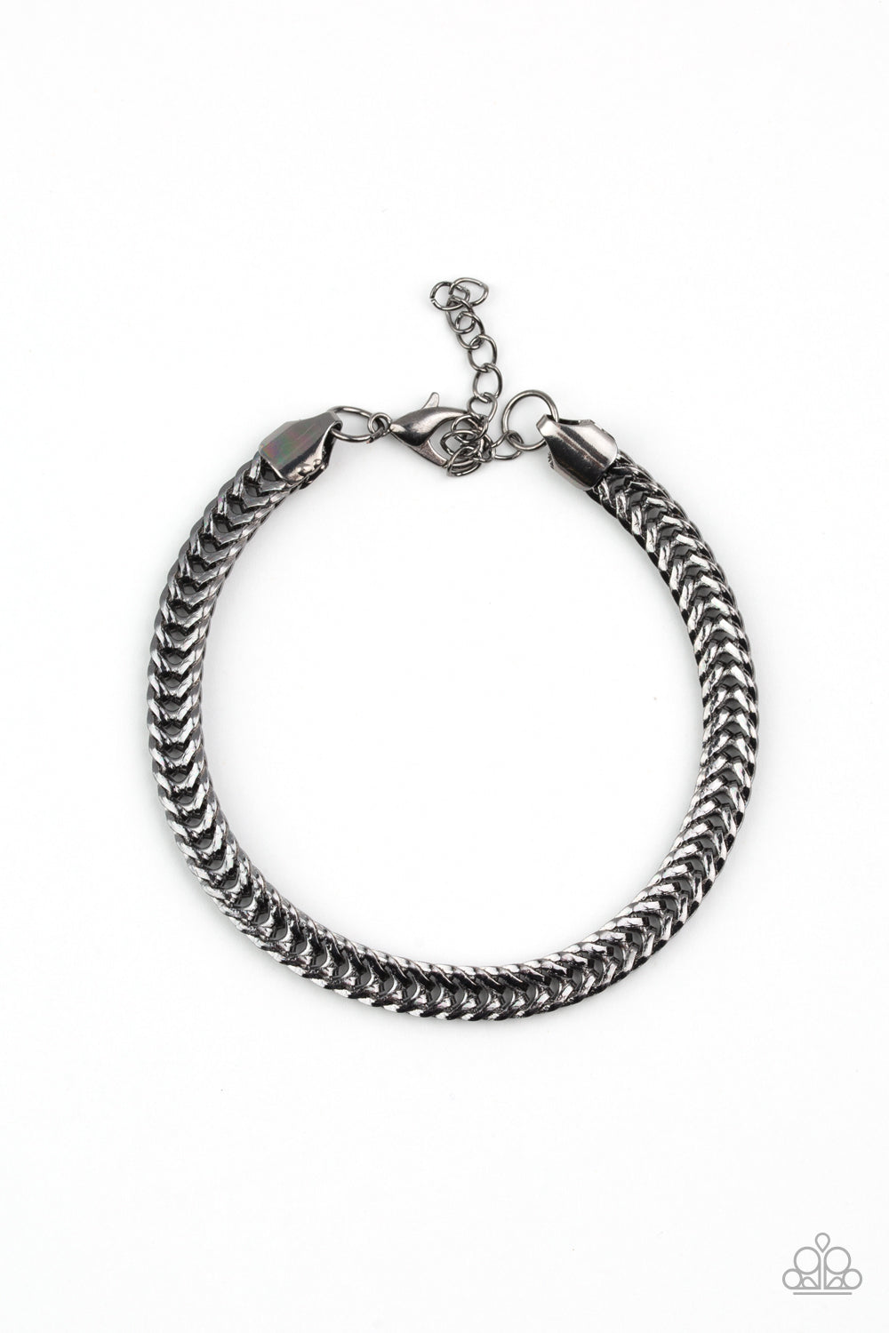 Paparazzi One-Two Knockout - Black Men's Bracelet