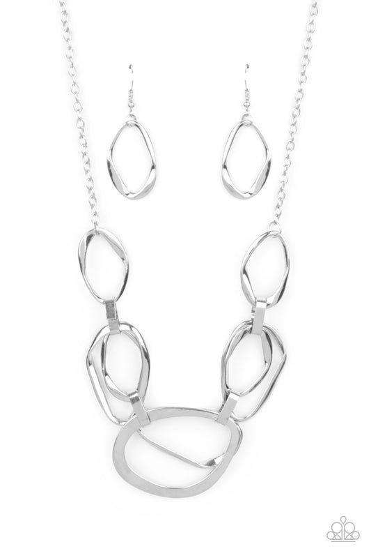 Paparazzi Prehistoric Heirloom - Silver Necklace
