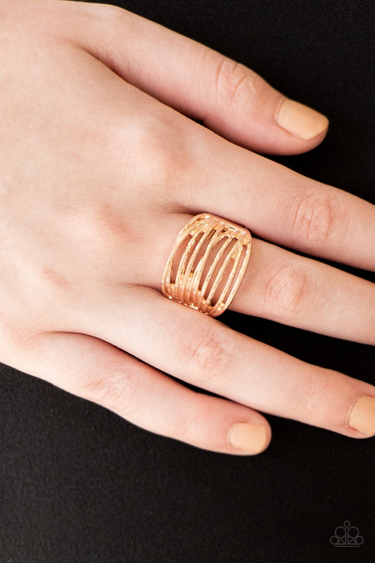 Paparazzi Give Me Space - Rose Gold Ring