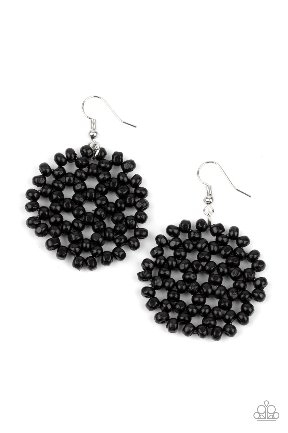 Paparazzi Summer Escapade - Black Earrings
