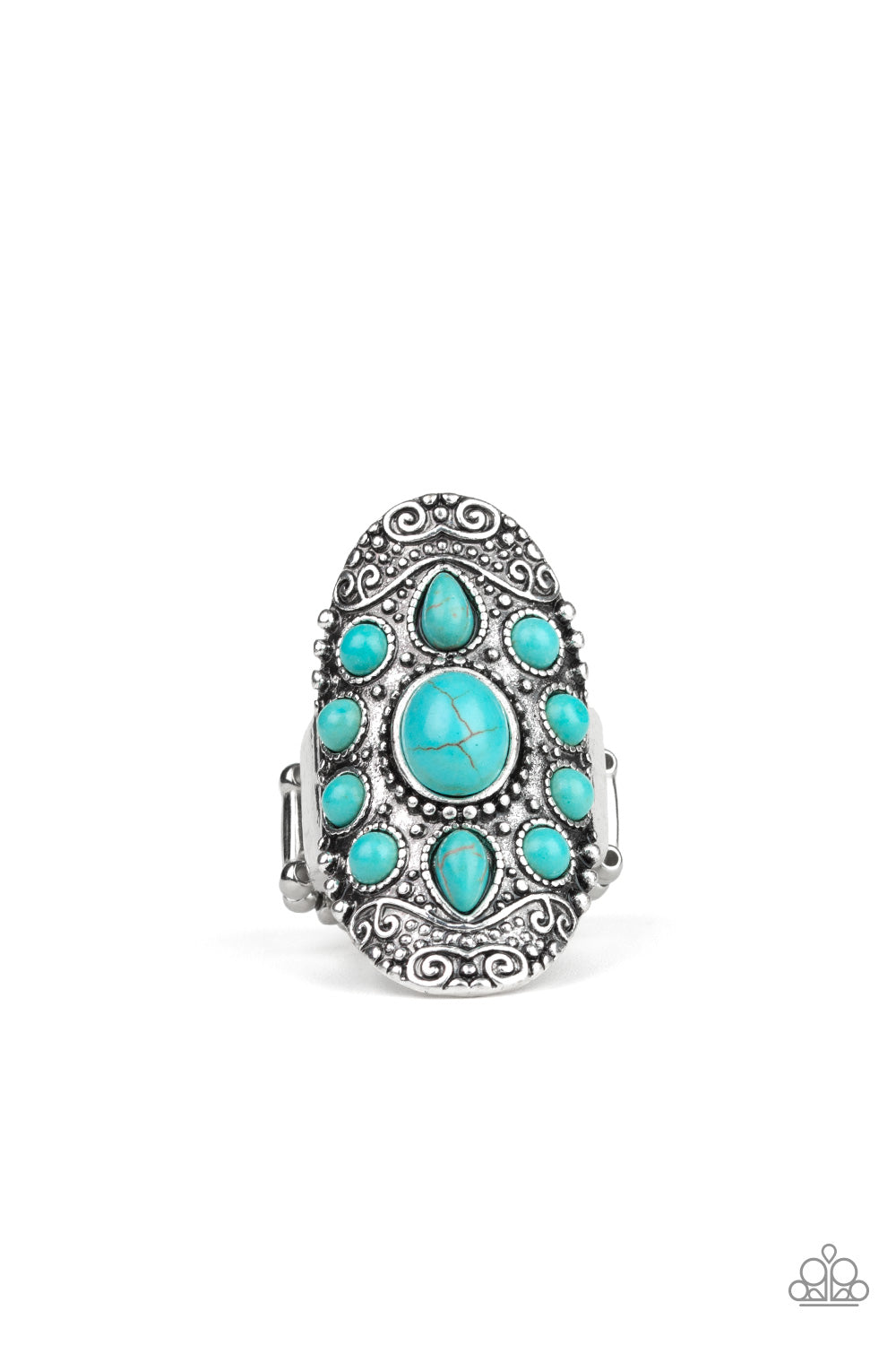 Paparazzi Stone Sunrise - Blue Ring