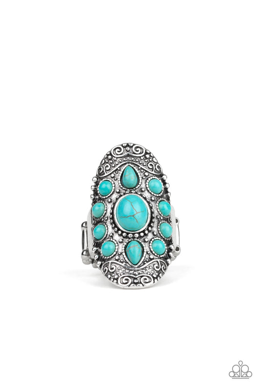 Paparazzi Stone Sunrise - Blue Ring