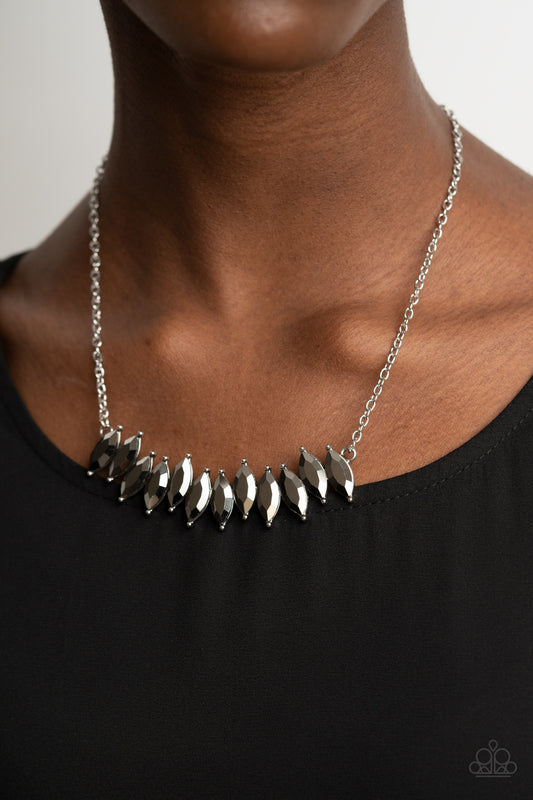 Paparazzi Icy Intensity - Silver Necklace