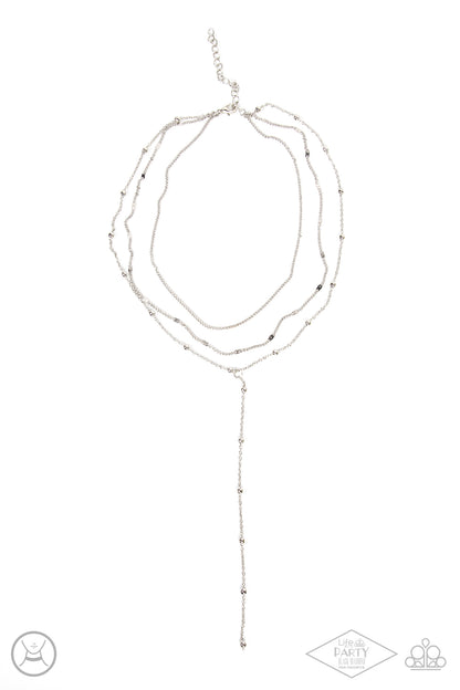 Paparazzi Think Like A Minimalist - Silver Choker Necklace