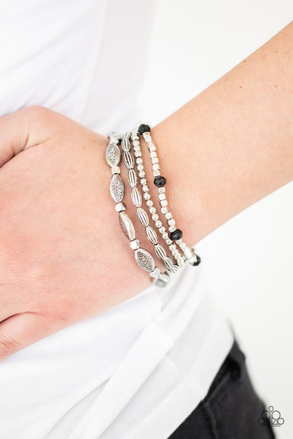 Paparazzi Full Of Wander - Black Bracelet