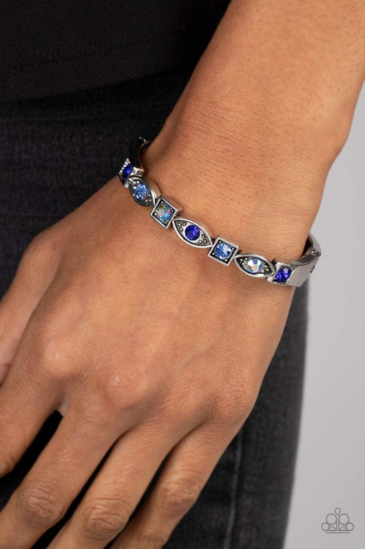 Paparazzi Poetically Picturesque - Blue Hinge Bracelet