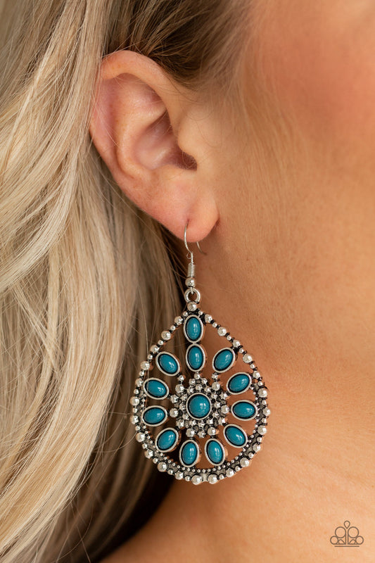 Paparazzi Free To Roam - Blue Earrings