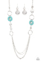 Paparazzi Grounded Glamour - Blue Necklace