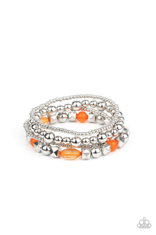 Paparazzi Babe-alicious - Orange Bracelet