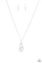 Paparazzi Gala Gleam - White Necklace