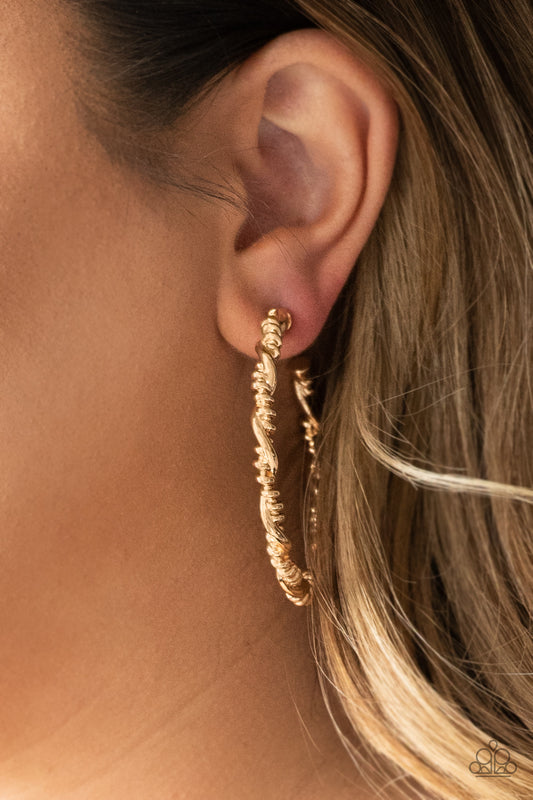 Paparazzi Street Mod - Gold Hoop Earrings