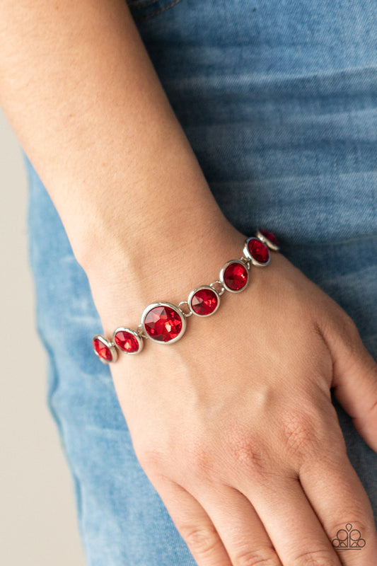 Paparazzi Lustrous Luminosity - Red Bracelet