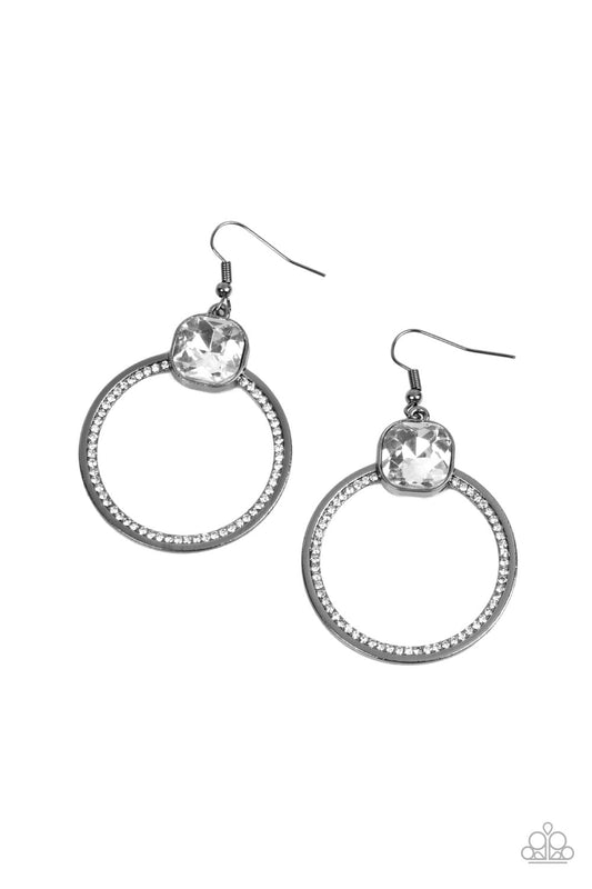 Paparazzi Cheers To Happily Ever After - Black Earrings