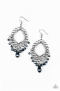Paparazzi Just Say NOIR - Blue Earrings