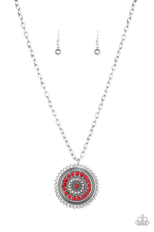Paparazzi Lost SOL - Red Necklace