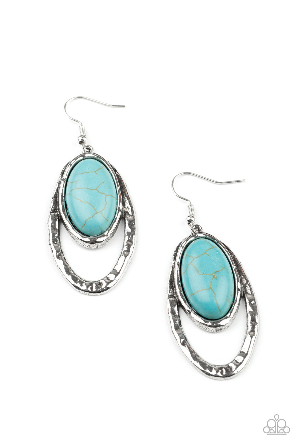 Paparazzi Pasture Paradise - Blue Earrings