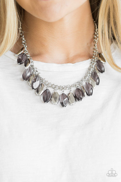 Paparazzi Fringe Fabulous - Silver Necklace