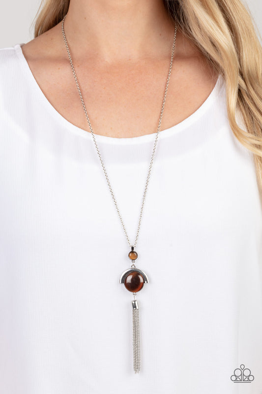 Paparazzi Lavishly Lucid - Brown Necklace