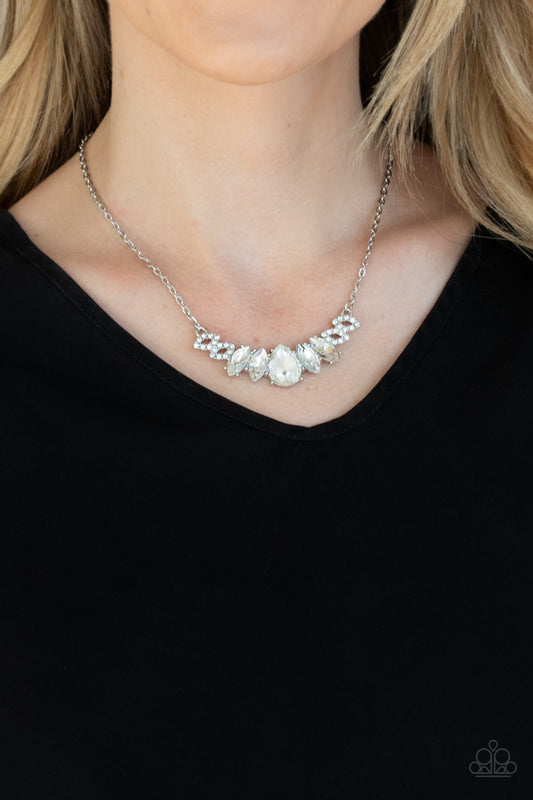 Paparazzi Bride-To-BEAM - White Necklace