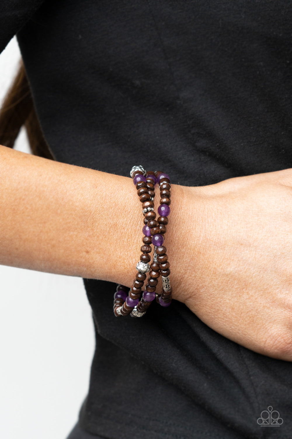 Paparazzi Woodsy Walkabout - Purple Bracelet
