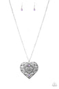 Paparazzi Classic Casanova - Purple Heart Necklace