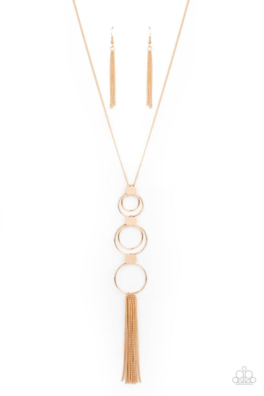 Paparazzi Join The Circle - Gold Necklace